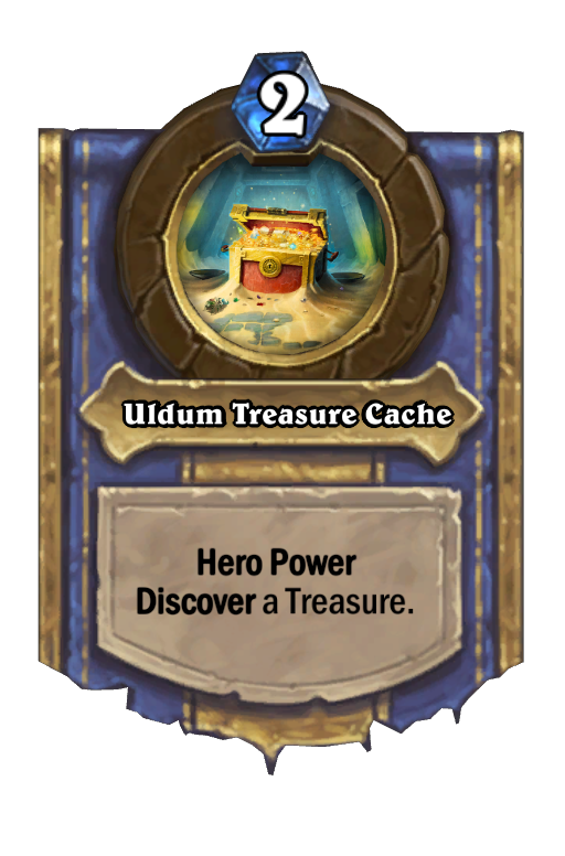Uldum Treasure Cache Hearthstone kártya