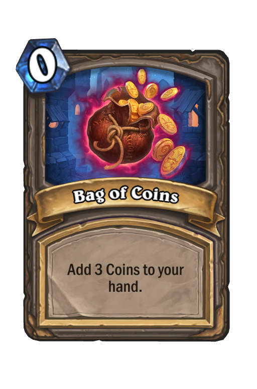 Bag of Coins Hearthstone kártya
