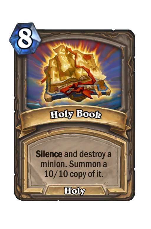 Holy Book Hearthstone kártya