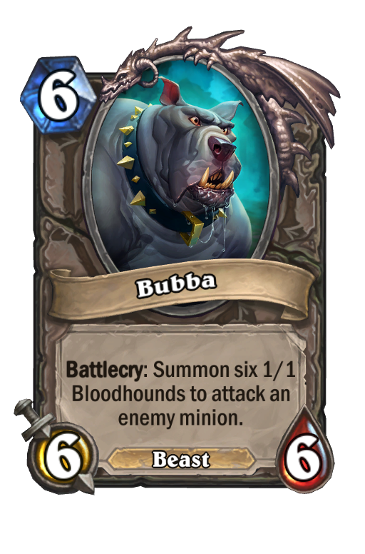 Bubba Hearthstone kártya
