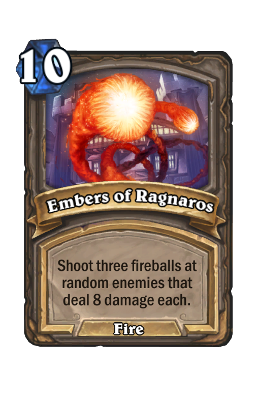 Embers of Ragnaros Hearthstone kártya