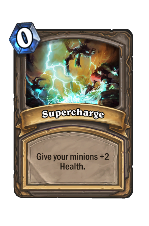 Supercharge Hearthstone kártya