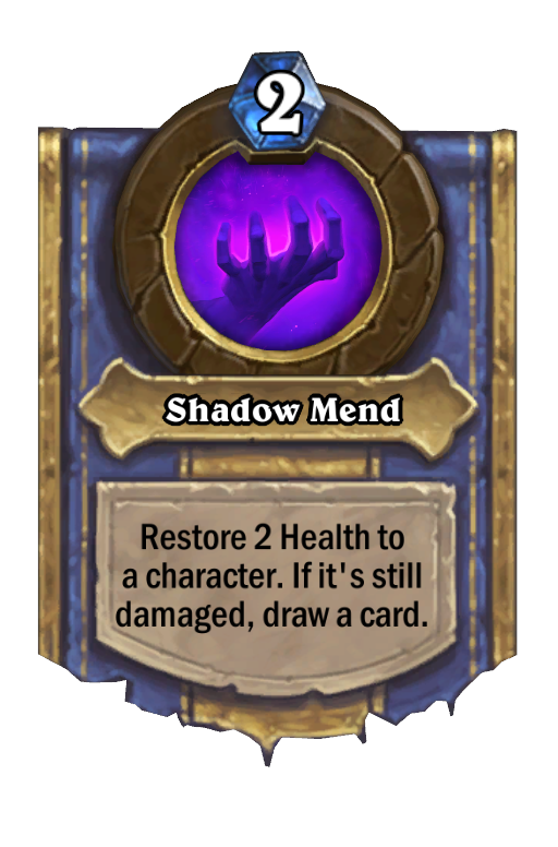 Shadow Mend Hearthstone kártya