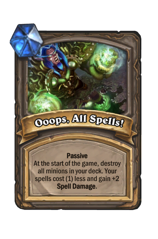 Ooops, All Spells! Hearthstone kártya