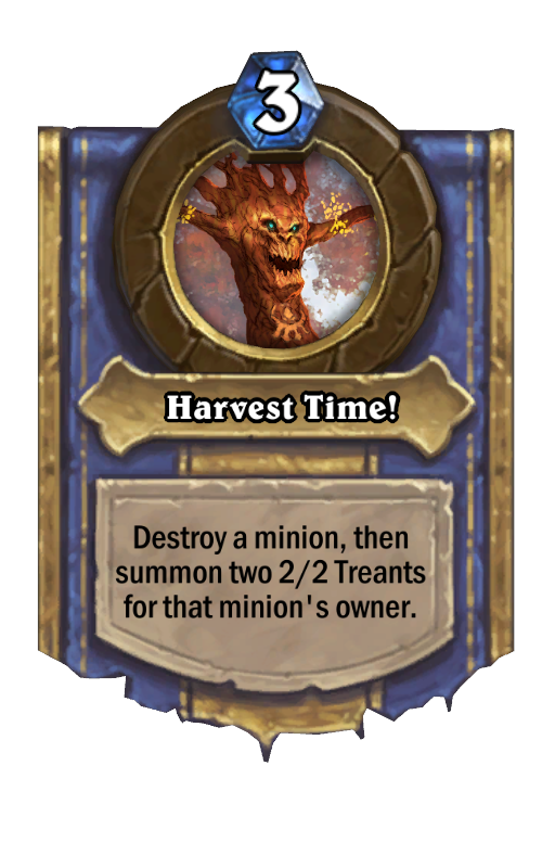 Harvest Time! Hearthstone kártya