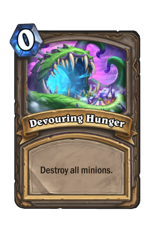 Devouring Hunger Hearthstone kártya