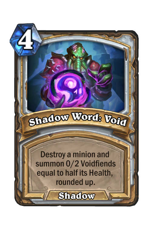Shadow Word: Void Hearthstone kártya