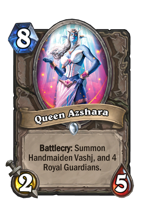 Queen Azshara Hearthstone kártya