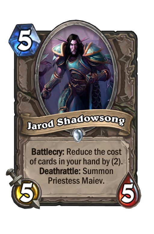 Jarod Shadowsong Hearthstone kártya