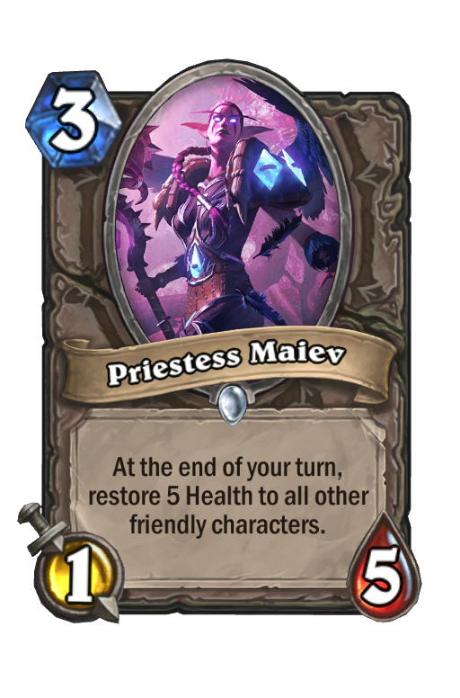 Priestess Maiev Hearthstone kártya