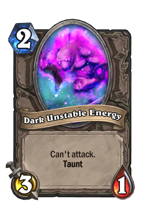 Dark Unstable Energy Hearthstone kártya