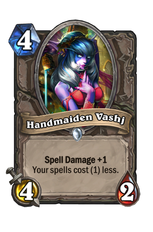 Handmaiden Vashj Hearthstone kártya