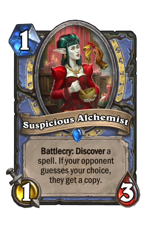 Suspicious Alchemist Hearthstone kártya