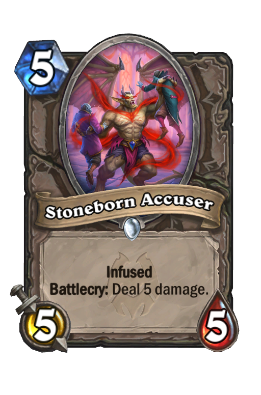 Stoneborn Accuser Hearthstone kártya