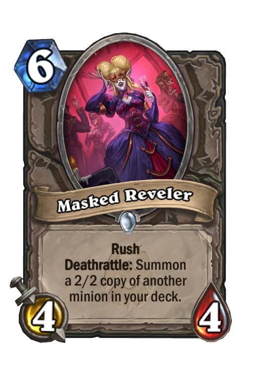 Masked Reveler Hearthstone kártya