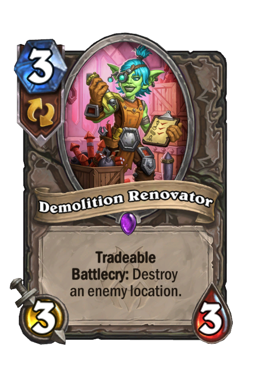 Demolition Renovator Hearthstone kártya