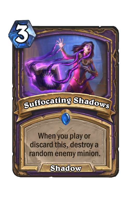 Suffocating Shadows Hearthstone kártya