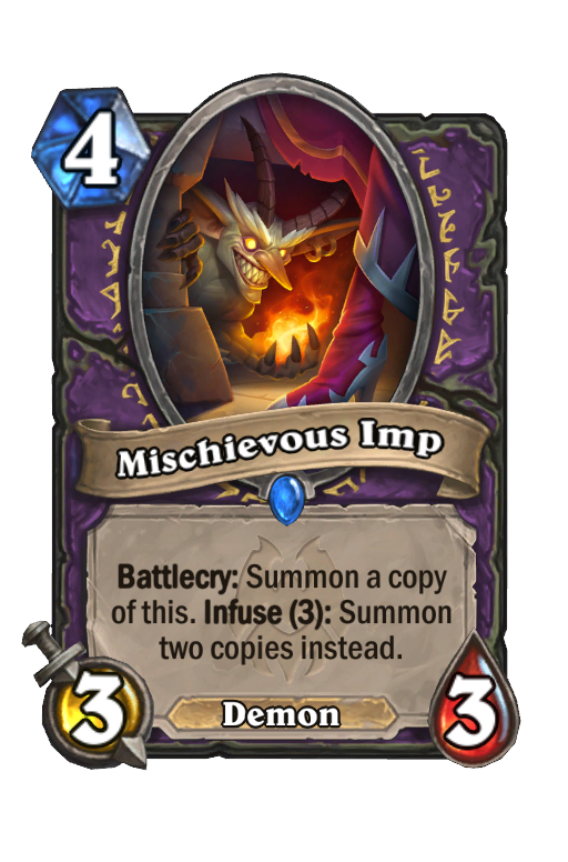 Mischievous Imp Hearthstone kártya