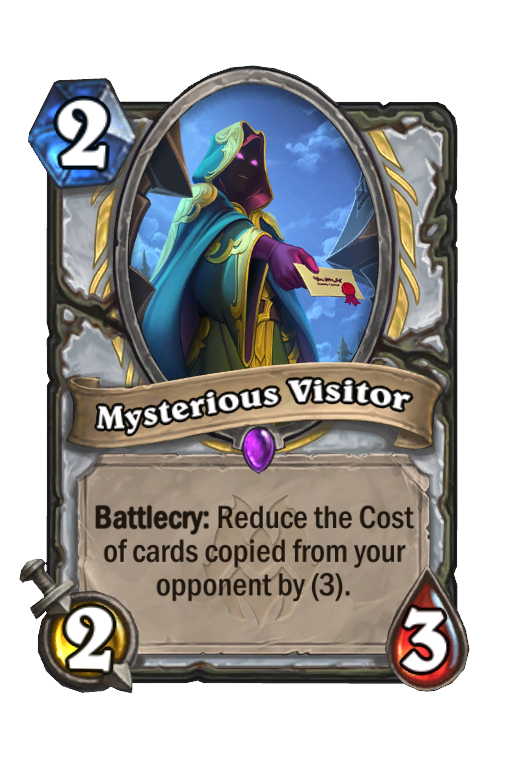 Mysterious Visitor Hearthstone kártya