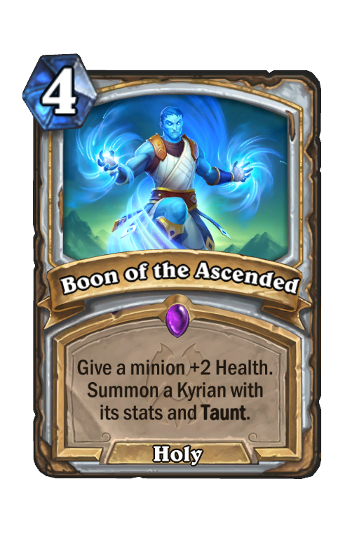 Boon of the Ascended Hearthstone kártya