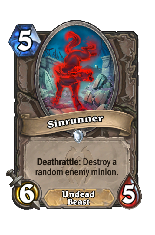 Sinrunner Hearthstone kártya