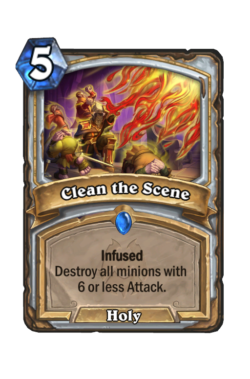 Clean the Scene Hearthstone kártya