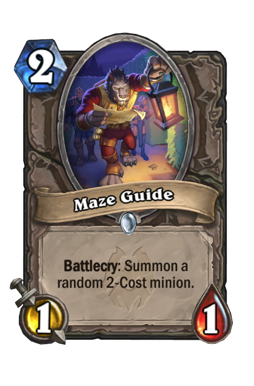 Maze Guide Hearthstone kártya