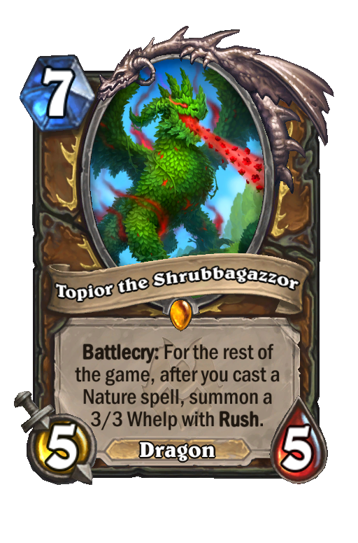 Topior the Shrubbagazzor Hearthstone kártya
