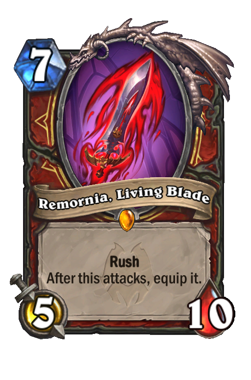 Remornia, Living Blade Hearthstone kártya