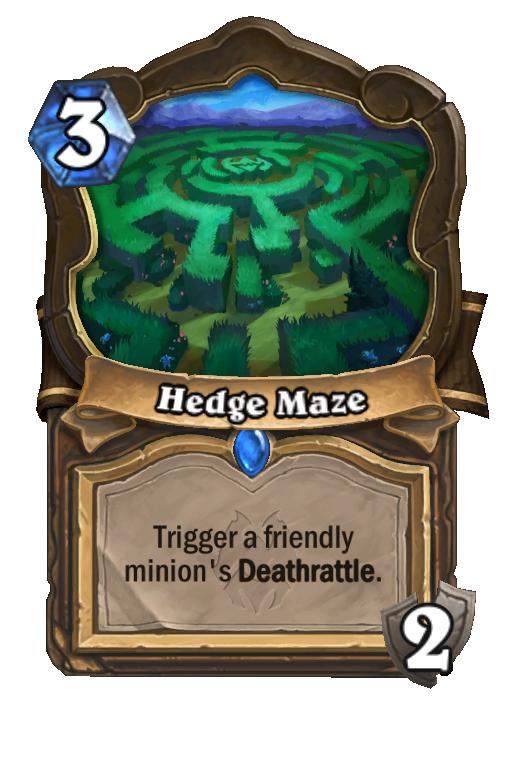 Hedge Maze Hearthstone kártya