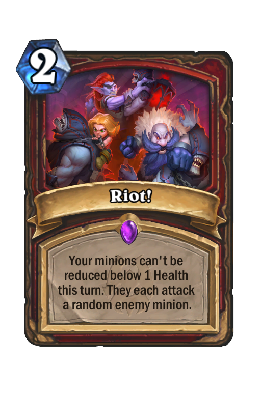 Riot! Hearthstone kártya