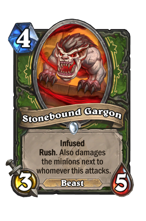 Stonebound Gargon Hearthstone kártya