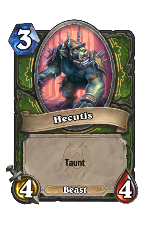 Hecutis Hearthstone kártya