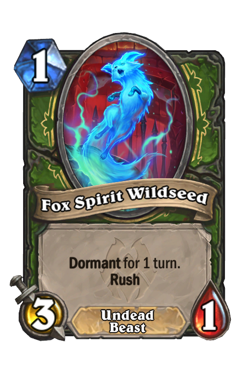 Fox Spirit Wildseed Hearthstone kártya
