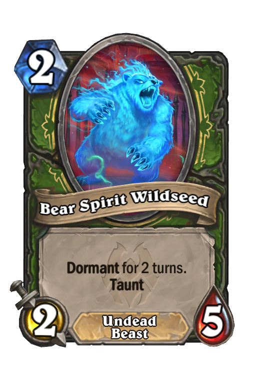 Bear Spirit Wildseed Hearthstone kártya