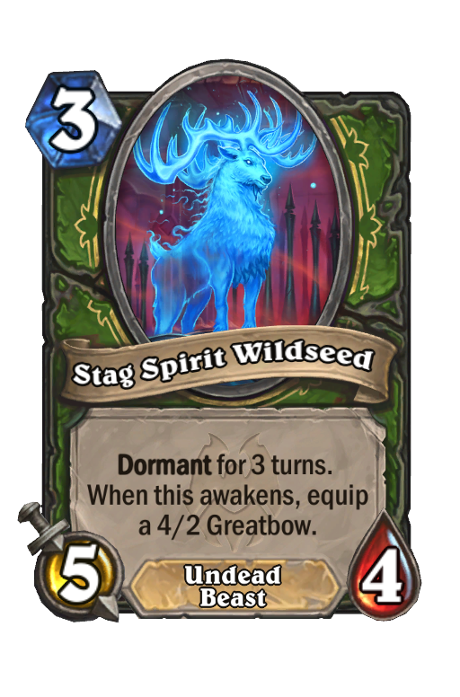 Stag Spirit Wildseed Hearthstone kártya