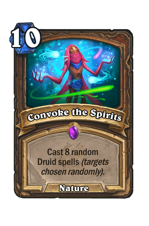 Convoke the Spirits Hearthstone kártya