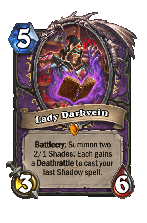 Lady Darkvein Hearthstone kártya