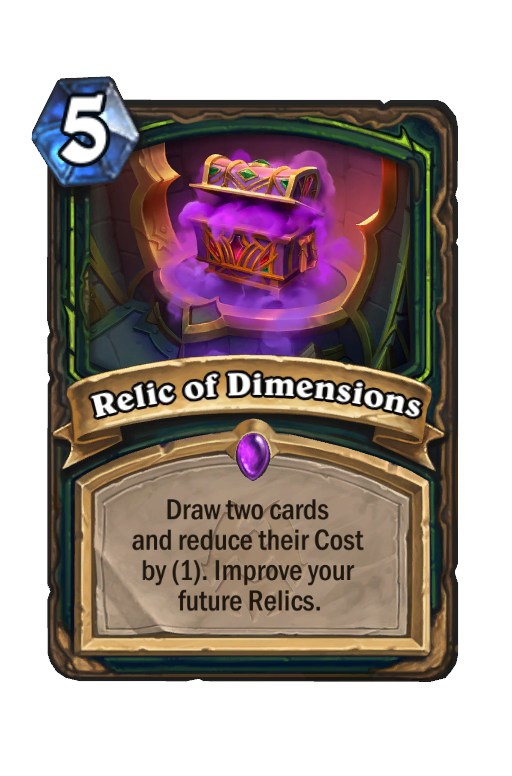 Relic of Dimensions Hearthstone kártya
