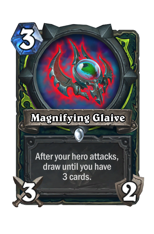 Magnifying Glaive Hearthstone kártya