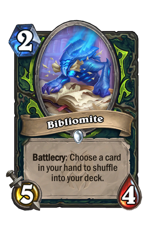 Bibliomite Hearthstone kártya
