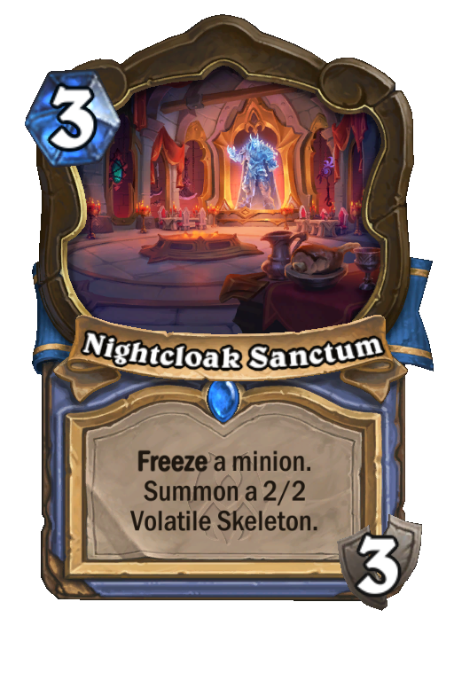 Nightcloak Sanctum Hearthstone kártya