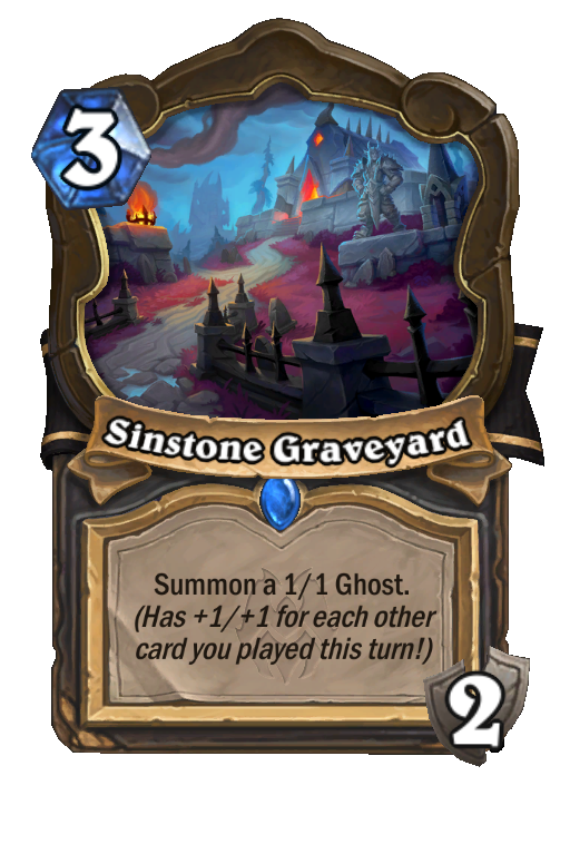 Sinstone Graveyard Hearthstone kártya