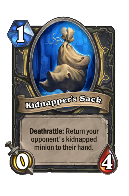 Kidnapper's Sack Hearthstone kártya