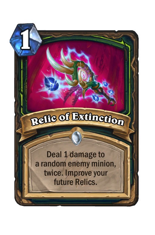 Relic of Extinction Hearthstone kártya