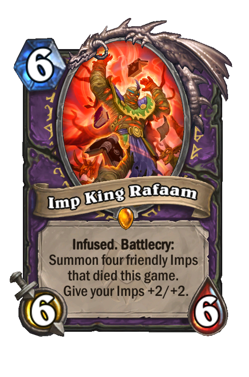 Imp King Rafaam Hearthstone kártya