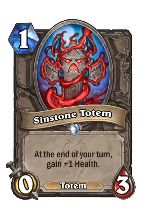 Sinstone Totem Hearthstone kártya