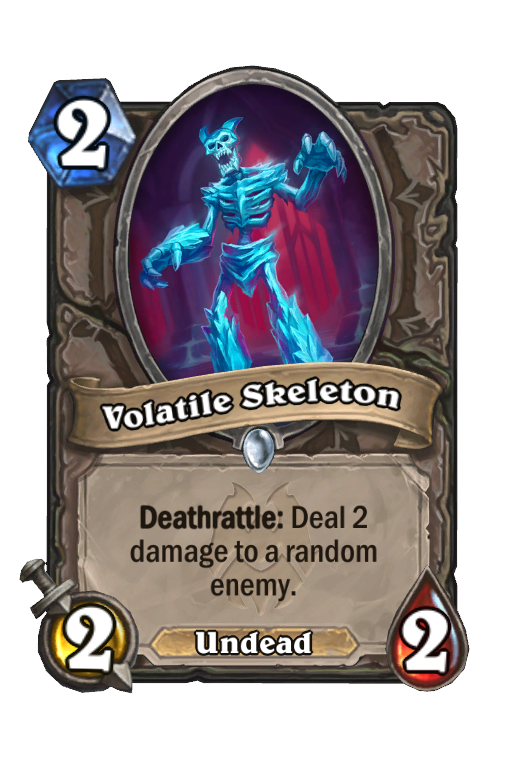 Volatile Skeleton Hearthstone kártya
