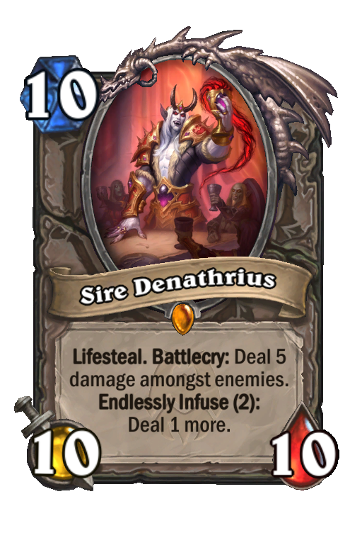 Sire Denathrius Hearthstone kártya