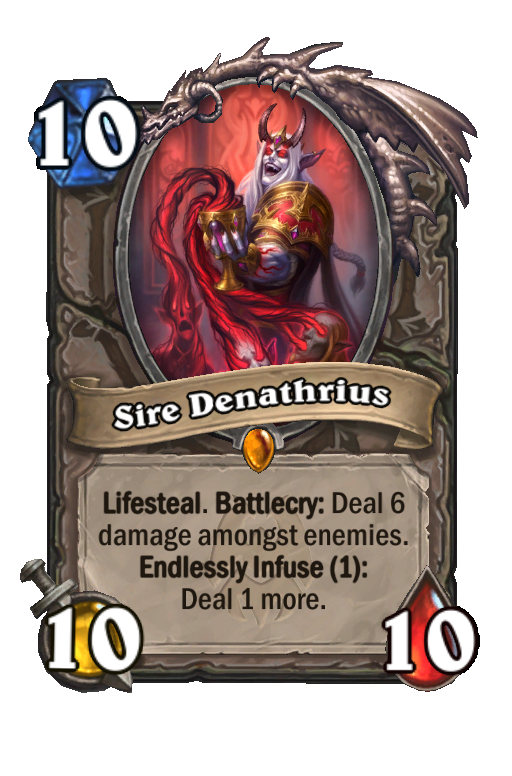 Sire Denathrius Hearthstone kártya